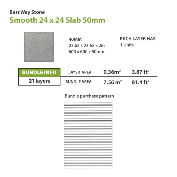BWS Smooth 24x24 Concrete Slab